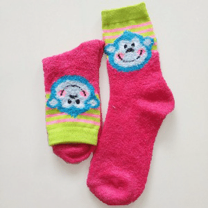 fuzzy kids socks from Spirit Sox