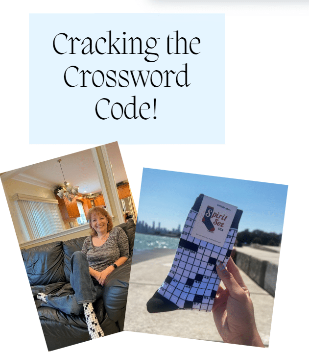 Crossword Sock Design