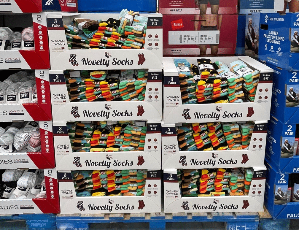 Sam's Club Inventory of Spirit Sox Socks