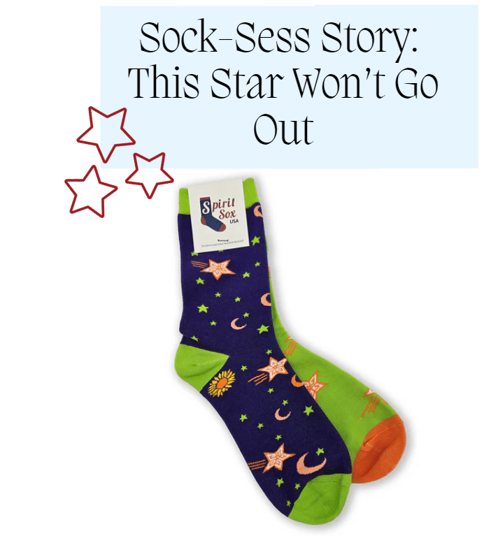 This Star Won't Go Out (TSWGO) Sock Design