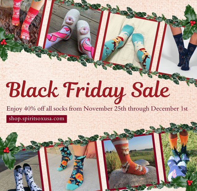 Spirit Sox Black Friday Sale