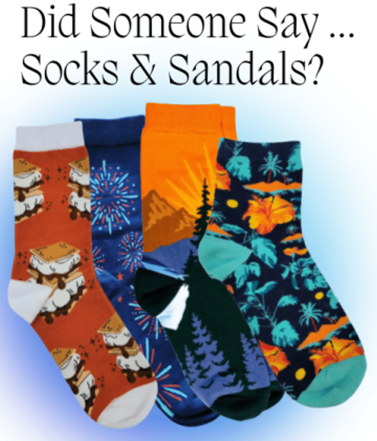 Socks & Sandals July Newsletter